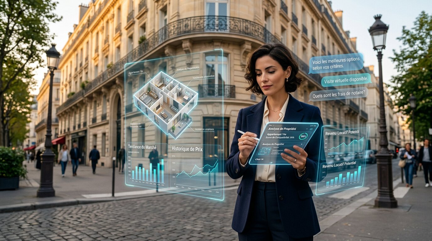 Comment l'intelligence artificielle transforme l'exp&eacute;rience de recherche immobili&egrave;re en France
